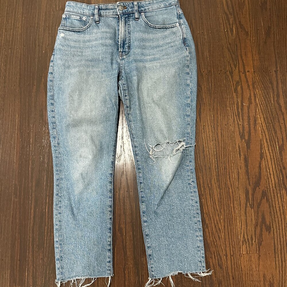 Madewell The Curvy Perfect Vintage Jean Raw Hem - Size 29